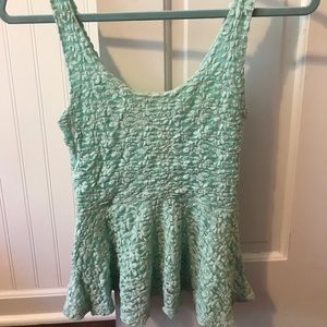 Light blue floral shirt from urban outfitters